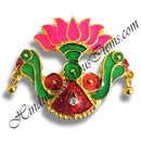 Golden Metal Meenakari Tipara