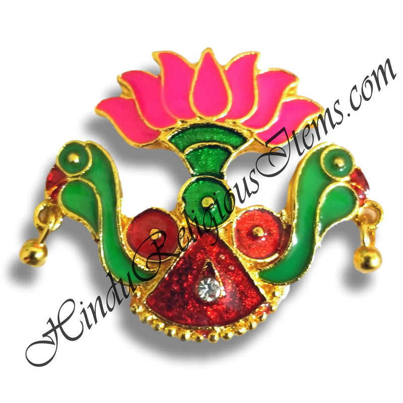 Golden Metal Meenakari Tipara