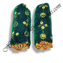 Round Velvet Takiya With Tikli Decoration