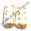 Round Velvet Takiya With Tikli Decoration