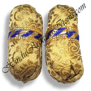 Round Brocade Jhari Takiya With Floral Design