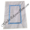 Chitraji Cotton white  Vastra With Satin Lace