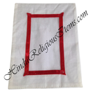 Chitraji Cotton white  Vastra With Satin Lace