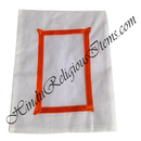 Chitraji Cotton white  Vastra With Satin Lace