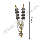 Premium Quality Three Layer White Moti Mala With Heart Shape Pendant