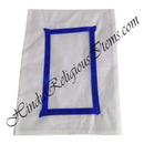 Chitraji Cotton white  Vastra With Satin Lace