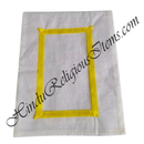 Chitraji Cotton white  Vastra With Satin Lace