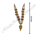 Premium Quality White Moti Mala With Nang(Diamond) Choki