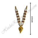 Premium Quality White Moti Mala With Nang(Diamond) Choki