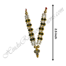 Premium Quality White Moti Mala With Nang(Diamond) Choki
