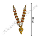 Premium Quality White Moti Mala With Nang(Diamond) Choki