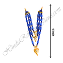 Premium Quality Three Layer Coloured Moti Mala With Leaf Shape Pendant