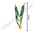 Premium Quality Three Layer Coloured Moti Mala With Leaf Shape Pendant