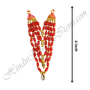 Premium Quality Five Layer Mala With Droplet Shape Pendant