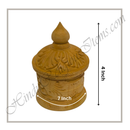 High-Quality Wooden Carving Bantaji For Bhog