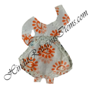 Chitraji Cotton Chova & Chandan Print Choli Ang Vastra With Net Lace