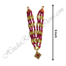 Premium Quality Three Layer Coloured Moti Mala With Nang(Diamond) Chokar Shape Choki