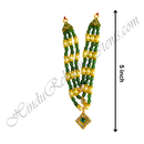 Premium Quality Three Layer Coloured Moti Mala With Nang(Diamond) Chokar Shape Choki