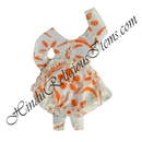 Chitraji Cotton Chova & Chandan Print Choli Ang Vastra With Net Lace