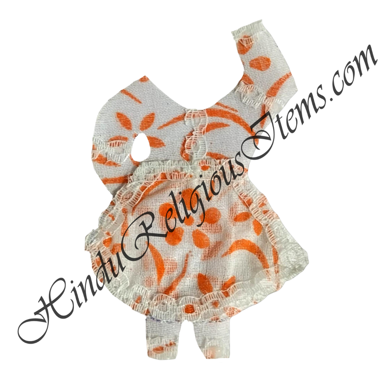 Chitraji Cotton Chova & Chandan Print Choli Ang Vastra With Net Lace