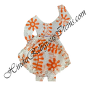 Chitraji Cotton Chova & Chandan Print Choli Ang Vastra With Net Lace