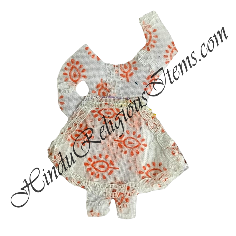 Chitraji Cotton Chova & Chandan Print Choli Ang Vastra With Net Lace