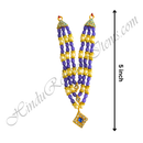 Premium Quality Three Layer Coloured Moti Mala With Nang(Diamond) Chokar Shape Choki