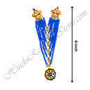 Premium Quality Six Layer Colour Moti Mala With Flower Shape Pendant
