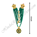 Premium Quality Six Layer Colour Moti Mala With Flower Shape Pendant