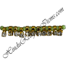 Coloured Moti Kandora With White Diamond Latkan