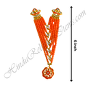 Premium Quality Six Layer Colour Moti Mala With Flower Shape Pendant