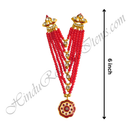 Premium Quality Six Layer Colour Moti Mala With Flower Shape Pendant