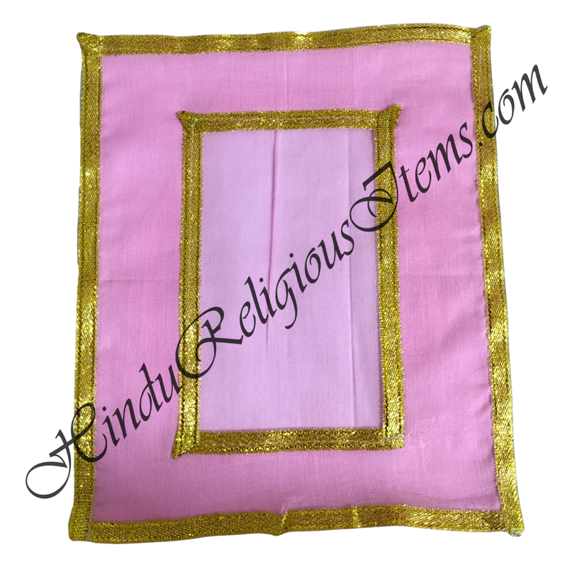 Chitraji Cotton Coloured Vastra with Double Border Golden Lace