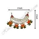 Premium Quality White Moti Haas Mala With Kamal Shape Pendant