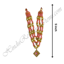 Premium Quality Three Layer Coloured Moti Mala With Nang(Diamond) Chokar Shape Choki