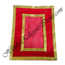 Chitraji Cotton Coloured Vastra with Double Border Golden Lace