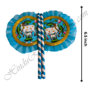 Premium Quality Cow Printed Fan(Pankha) With Net Fril