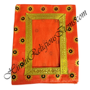 Chitraji Saga Silk With Golden Print Sun Design & Golden Lace