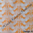 Cotton Orange (Kesari) Print Fabric/ Kapad(COP)