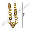 Premium Quality Golden Moti Mala With Flower Choki