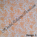 Cotton Orange (Kesari) Print Fabric/ Kapad(COP)