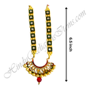 Premium Quality Kundal Choki With Half Moon Shape Pendant