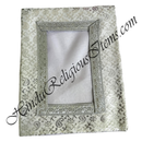 Chitraji Silver Jhari Vastra With Mango Design With Silver Lace