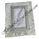 Chitraji Silver Jhari Vastra With Mango Design With Silver Lace