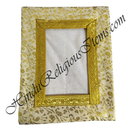 Chitraji Golden Jhari Vastra With Mango Design With Golden Lace