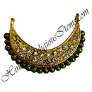 Premium Quality Golden Metal Haas With Nang(Diamond) & Coloured Moti