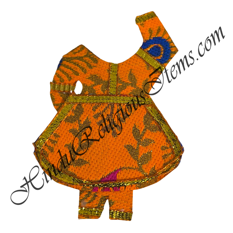 Chitraji Brocade Golden Jhari With Leaf Design Chakdar Vastra With Golden Lace