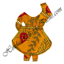 Chitraji Brocade Golden Jhari With Leaf Design Chakdar Vastra With Golden Lace