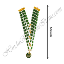Premium Quality Five Layer Coloured Moti Mala With Small Flower Shape Pendant
