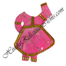 Chitraji Velvet With Tikli Work Chakdar Vastra With Golden Lace